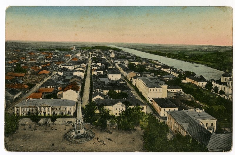 Открытка «Общій видъ города Полоцка». Контрагентство Х.Т. Цветкова. Москва. 1904—1907 гг.